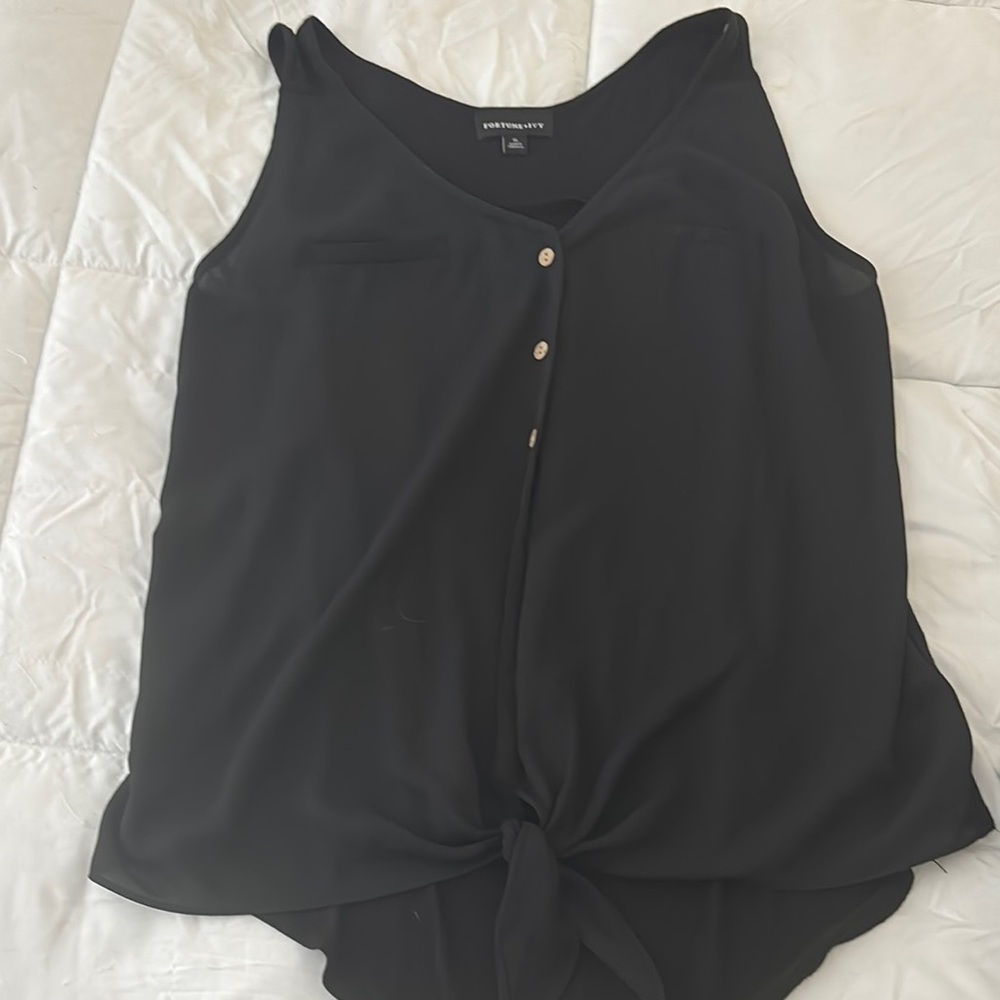 Express Black Sleeveless Top